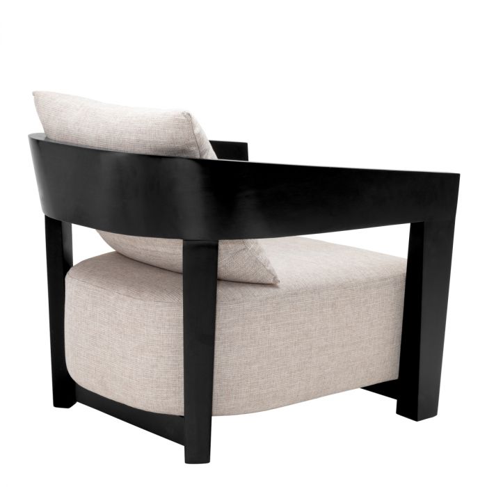 Silla Rubautelli acabado negro loki natural