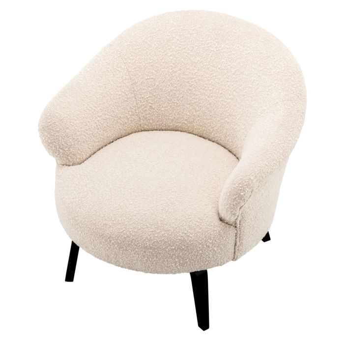 Chair Moretti bouclé cream