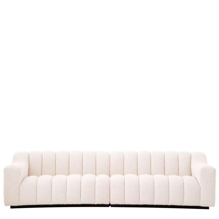 Sofá Kelly L bouclé crema