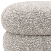 Stool Tulum bouclé grey