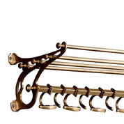 Coatrack Hudson S antique brass finish