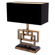 Table Lamp Windolf vintage brass finish incl shade