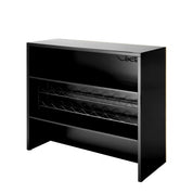 Bar Grimaldi gold finish black glass