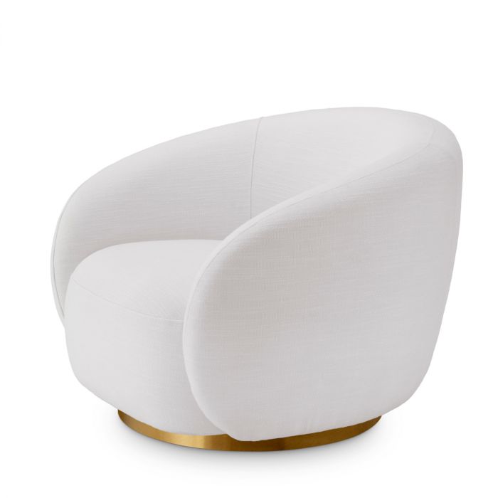 Swivel Chair Brice avalon white