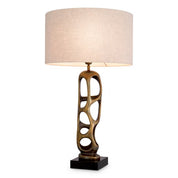 Table Lamp Kearny vintage brass finish incl shade