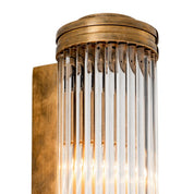 Wall Lamp Gascogne L vintage brass finish
