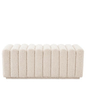 Banco Bente bouclé crema