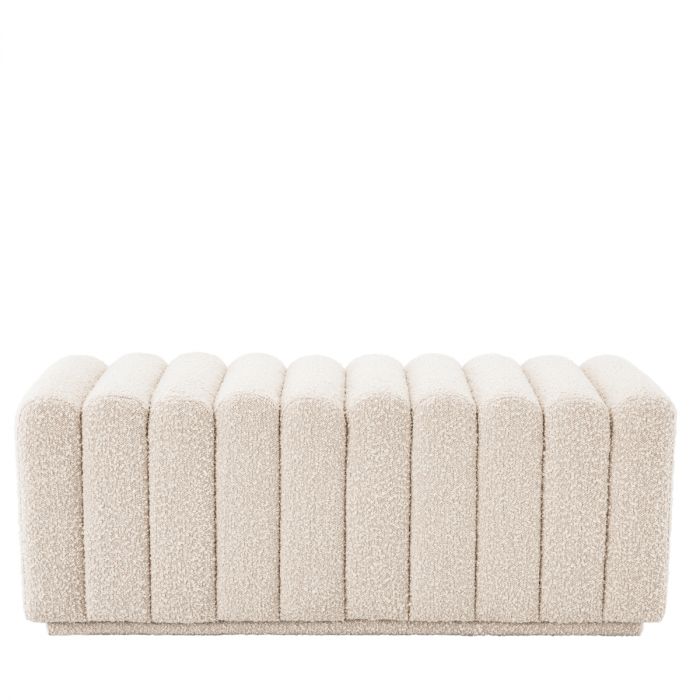 Banco Bente bouclé crema