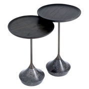 Side Table Puglia grey marble set of 2