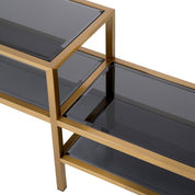 Mueble TV Duo acabado latón cepillado
