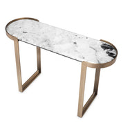 Mesa consola Fabio acabado latón cepillado