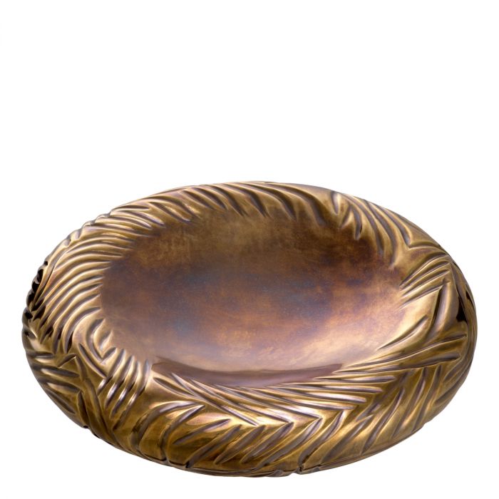Bowl Sandrini vintage brass finish