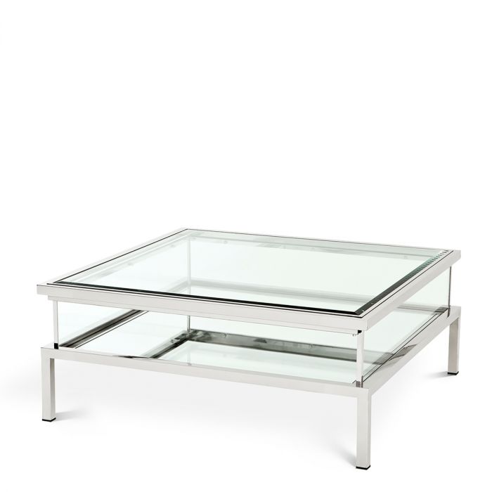 Coffee Table Harvey sliding top polished ss