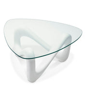 Mesa de centro Aventura con aspecto de hormigón blanco roto