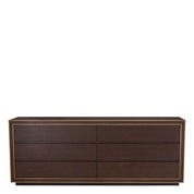 Drawer Dresser Camelot L brown oak veneer