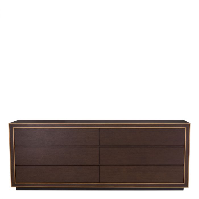 Drawer Dresser Camelot L brown oak veneer