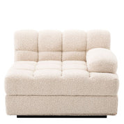 Sofá modular Dean bouclé crema - Derecha