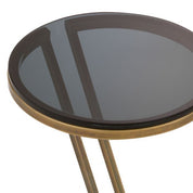 Side Table Falcone vintage brass finish