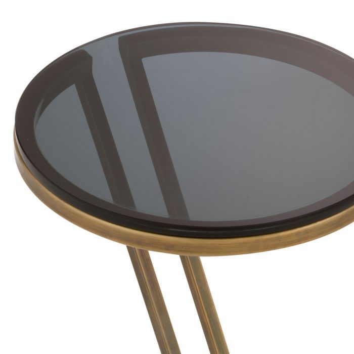Side Table Falcone vintage brass finish