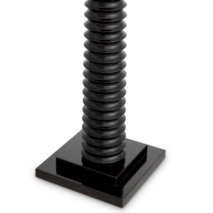 Floor Lamp Callao piano black finish incl shade