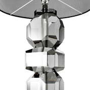 Table Lamp Mornington smoke crystal incl shade
