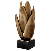 Table Lamp Blossom vintage brass finish