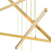 Chandelier Kimpton antique brass finish