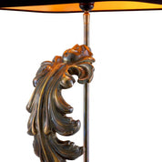 Table Lamp Beau Site vintage brass finish incl black shade