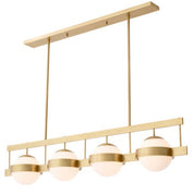Chandelier Biba antique brass finish