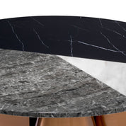 Mesa de centro Tricolori acabado cobre cepillado