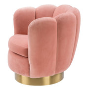 Silla giratoria Mirage savona terciopelo nude