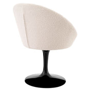 Silla de comedor O'Neill bouclé crema