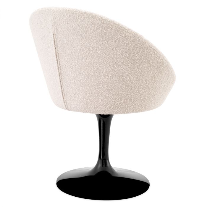 Silla de comedor O'Neill bouclé crema