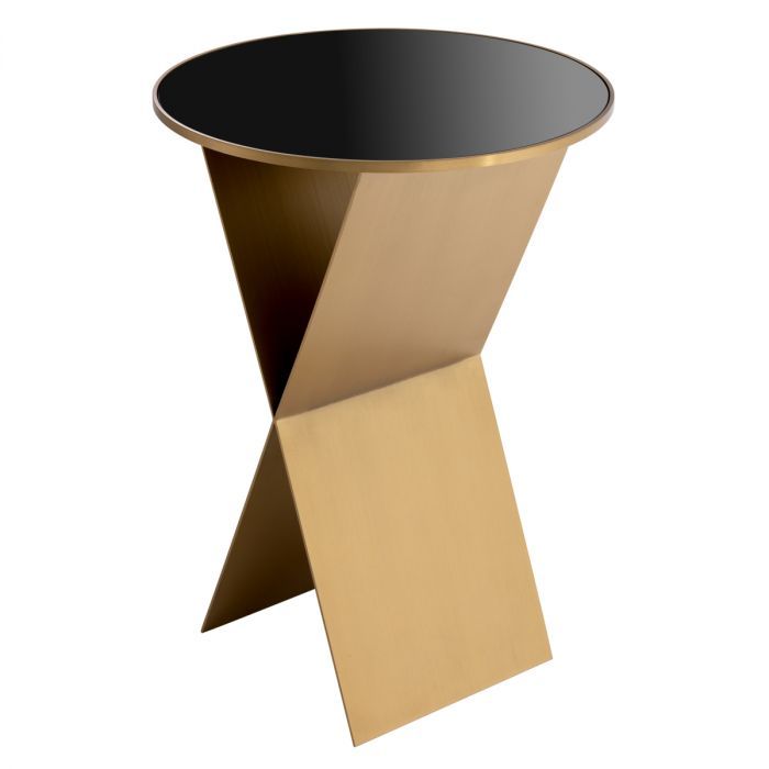 Side Table Fitch L brushed brass finish