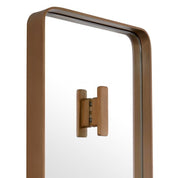 Mirror Megaro brushed brass finish