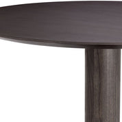 Dining Table Astro mocha oak veneer brushed brass finish
