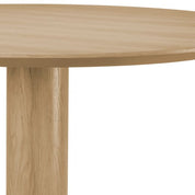 Dining Table Astro natural oak veneer bronze finish