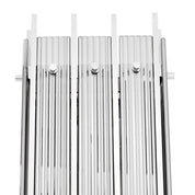Wall Lamp Sparks S nickel finish smoke glass