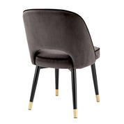 Dining Chair Cliff savona grey velvet set of 2