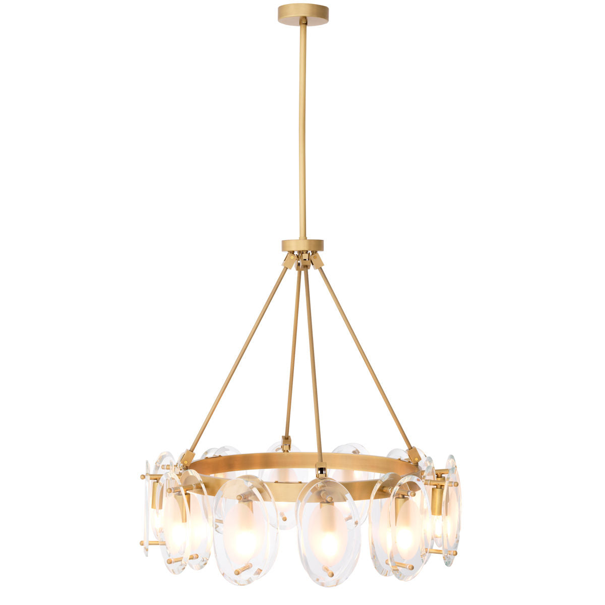 Chandelier Sublime antique brass finish
