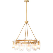 Chandelier Sublime antique brass finish