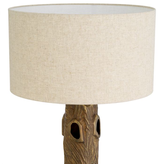 Table Lamp Vigentino vintage brass finish incl shade