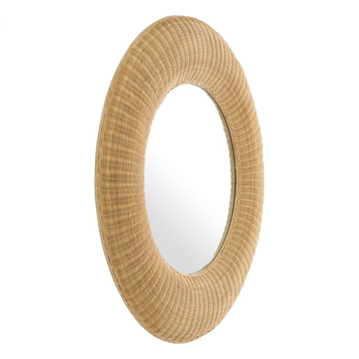 Mirror Idora natural rattan
