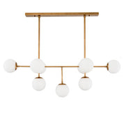 Chandelier Lux antique brass finish