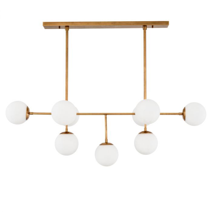 Chandelier Lux antique brass finish