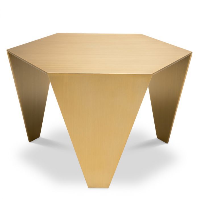Side Table Metro Chic brushed brass finish
