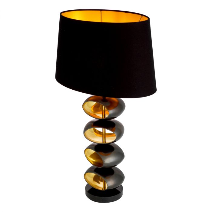 Table Lamp Canzo gunmetal finish incl shade