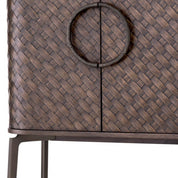 Bar Cabinet Nilsson oak veneer bronze finish