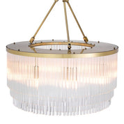 Chandelier Hector S light brushed brass finish