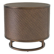 Side Table Napa Valley woven oak veneer